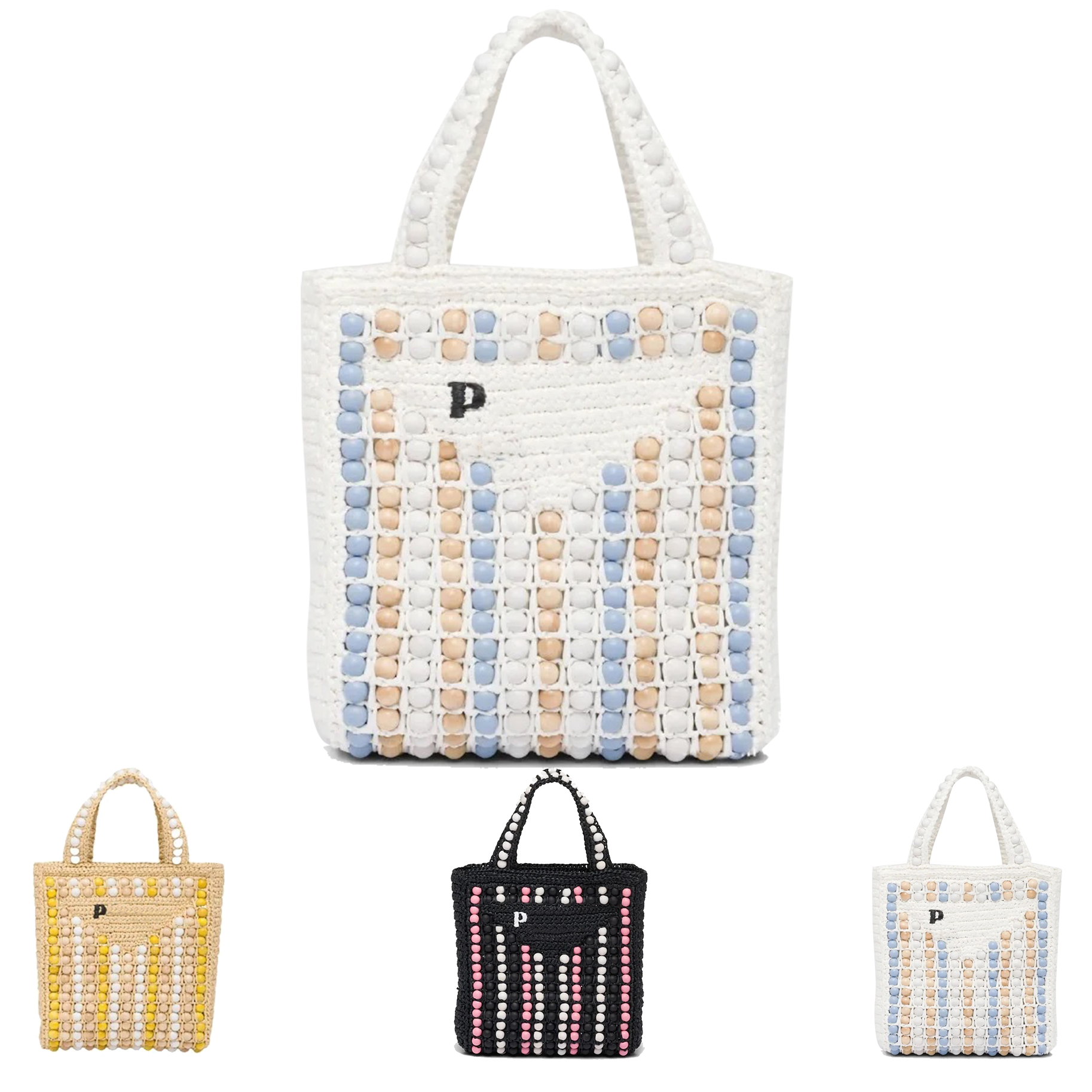 

Fashion Womens basket shopper Straw Bag mens clutch tote handbag designer Beach bag luxury Large triangle prad Shoulder bags travel Raffias weave Crossbody bags, Black