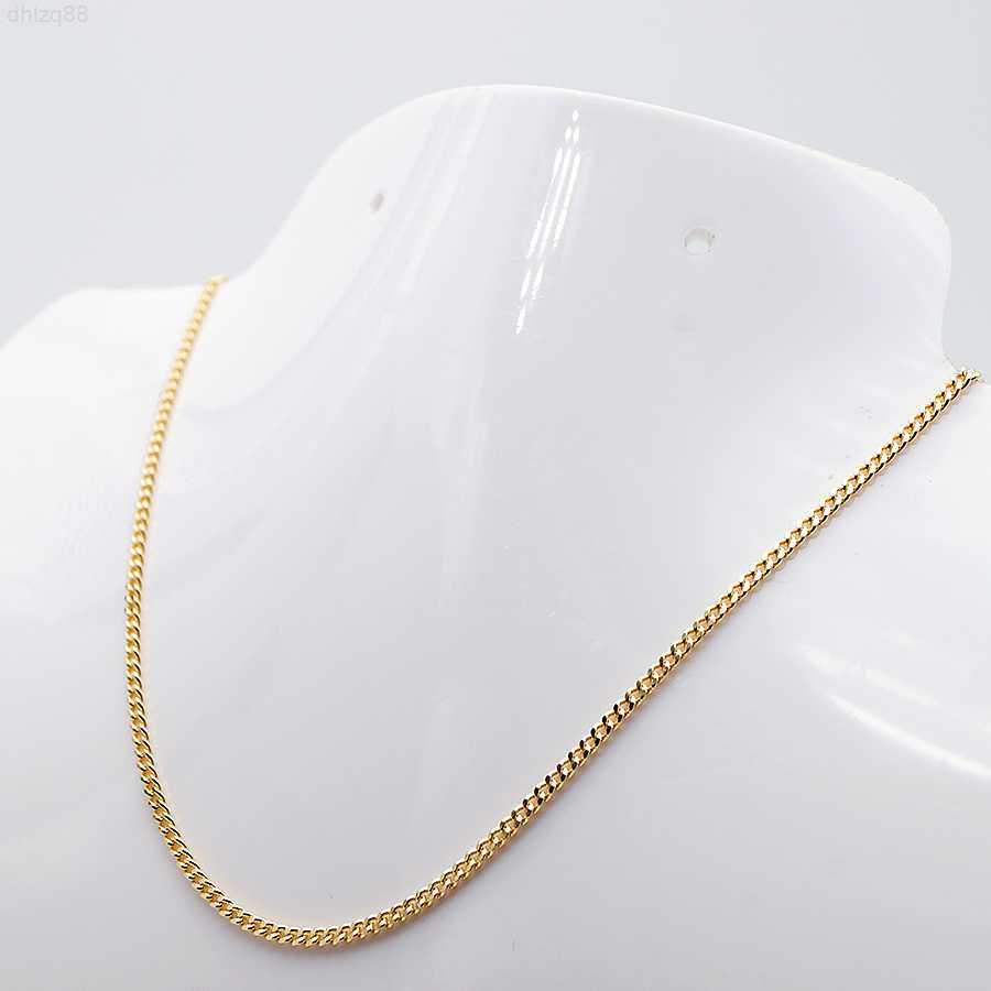 

1.35mm Curb Miami Cuban Link Real Solid Pure Gold Jewelry Wholesale Delicate Gold Chain 14k Necklace