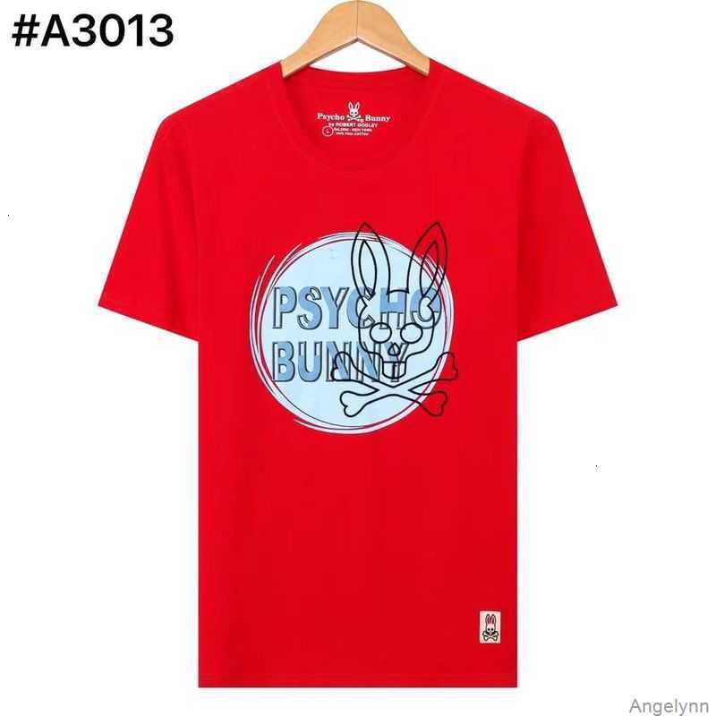 

Psycho Bunny t Shirt 23 Summer New Skull Rabbit Cartoon Pattern High End Embroidery Flocking Printing Short Sleeve Fashion Brand T-shirt Wnfr, Black