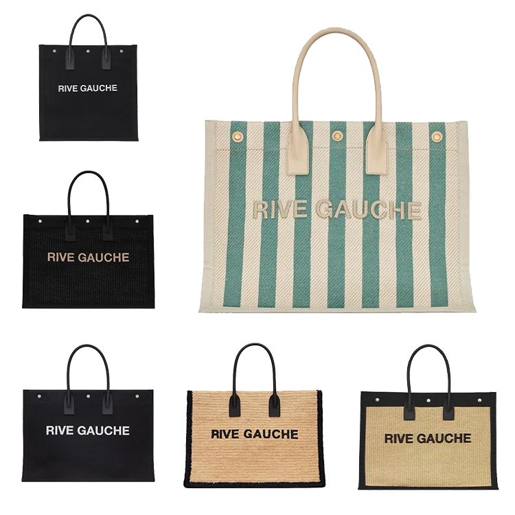 

top handle Rive Gauche orange bag yslity Crossbody Shoulder Big canvas tote designer luxury handbag shopping Bag Womens mens sac a main luxe clutch summer beach bags, White