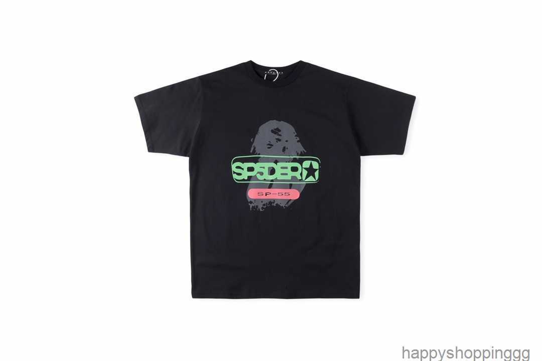 

Men' T-Shirts Sp5der 555555 REUNINON Tee Puff Print Spider Web Pattern T Shirt Top Tees for Men Women, Black