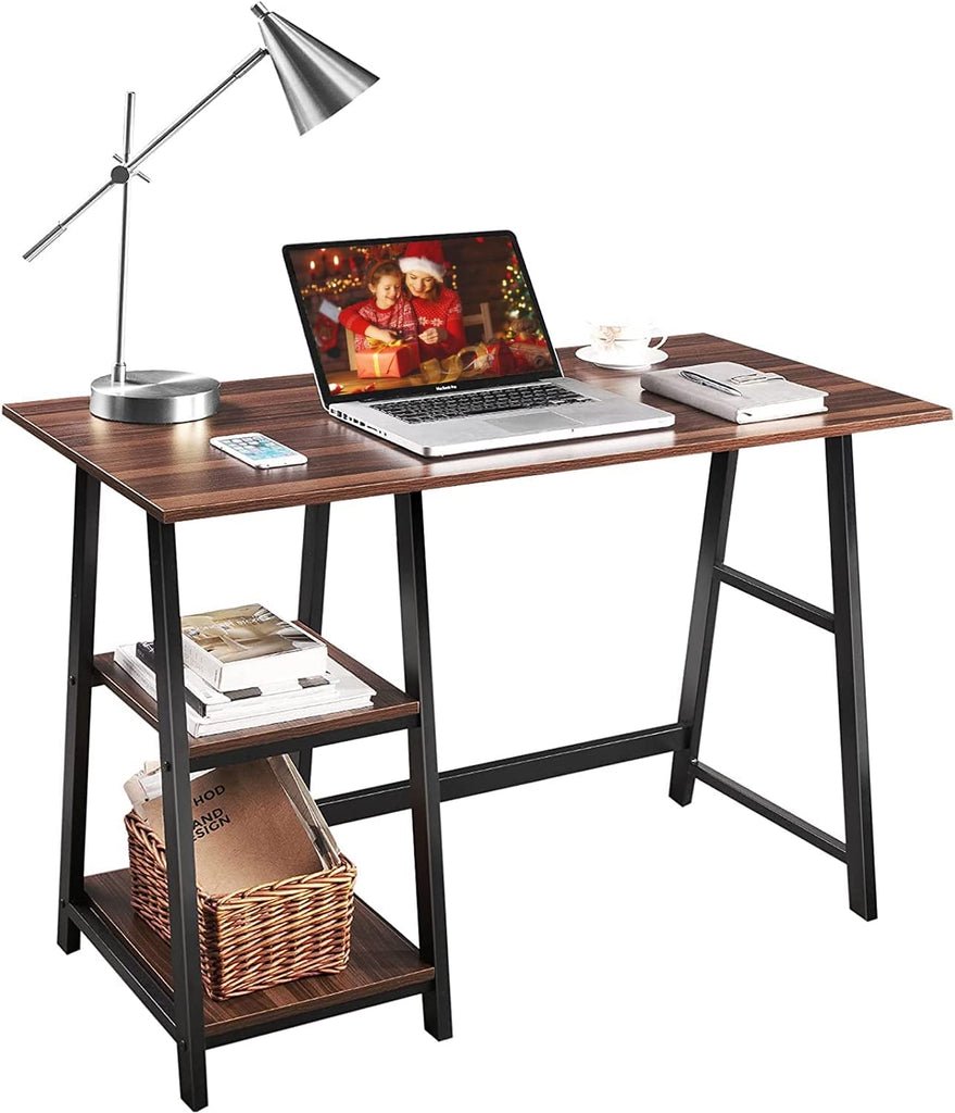 

Computer Desk with Storage Shelve, 43 x 22 x 30 Wooden Office Desk with Drawers for Home Office