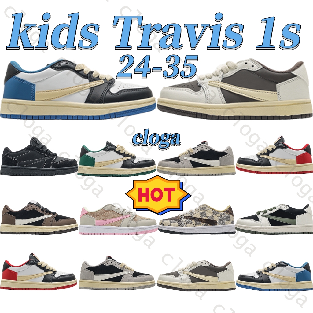 

kids shoes toddlers 1s Jumpman low OG Olive kids designer shoes black boys girls Youth sneakers Size 24-35 frw2 d1Zg#