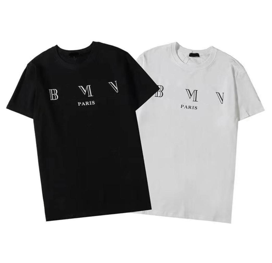 

Mens Designer T Shirt Fashion Paris Men Women Couples Casual Shirt Black White Stylist Shirts7806603, Contrast color