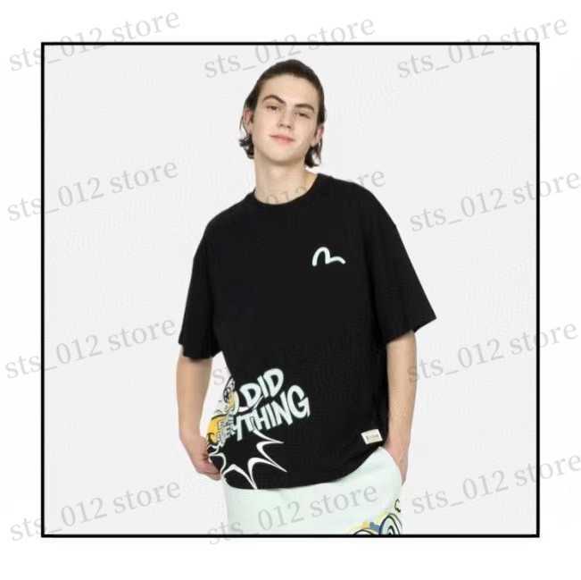 

Men' T-Shirts 2023 High Street New Seagull Damo Logo Print Casual Loose Short Sleeve Versatile Top T230508, White