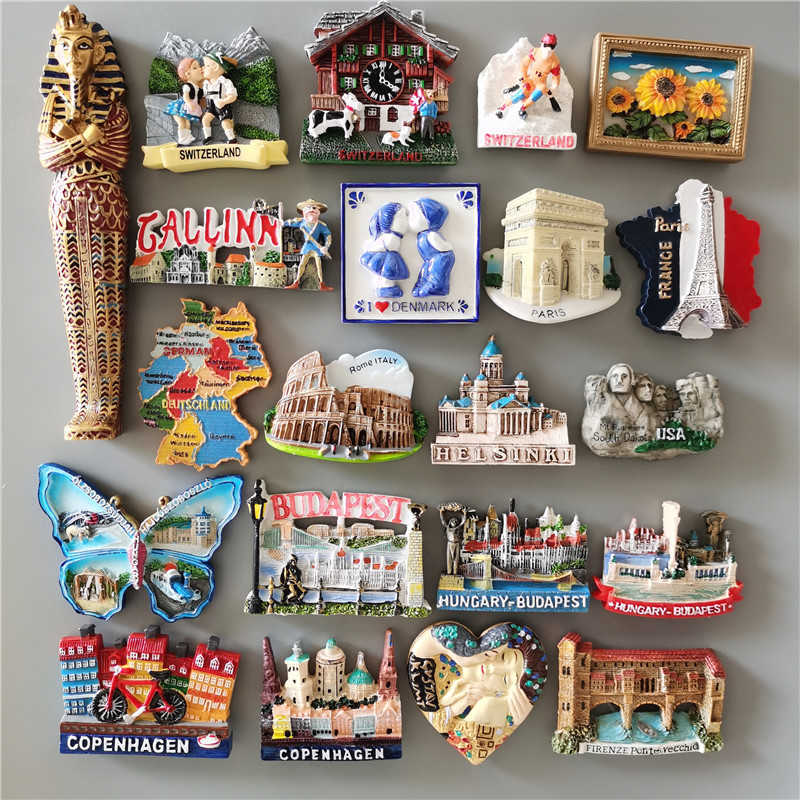 Fridge Magnets Egyptian refrigerator magnet sticker for home decoration Switzerland Estonia Paris Italy Germany Australia and other environments-image-863853698