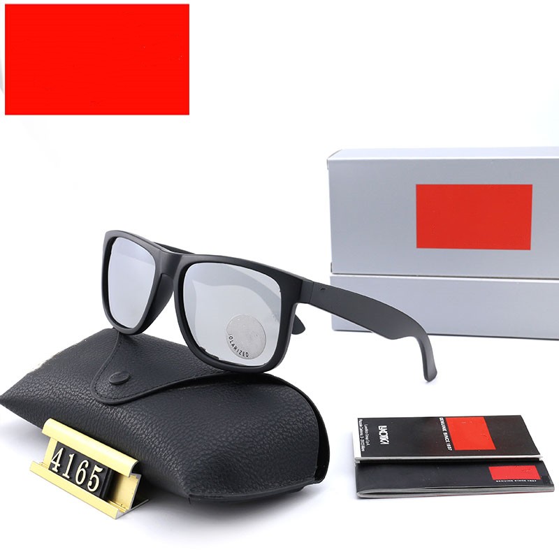 

Men Rao Baa Sunglasses Classic Brand Retro Sunglasses Luxury Designer Ray Eyewear Designers Sun Glasses Woman AJ 4165 with box Tempered glass lenses