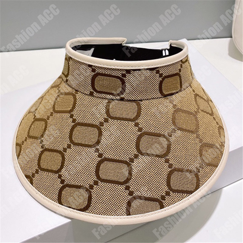 

Woman Visors Designer Visor Hats For Men Luxurys Cappello Vacation Sunhat Beach Hat Fashion Designer Caps Classic Double Letters Gorras, G1