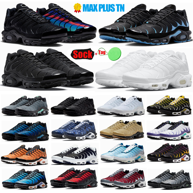 

2023 tn plus running shoes men women Triple Black White air terrascape max plus 3 Laser Blue UNC Burgundy Hyper Jade Tropical Twist airnaxs tns mens trainer