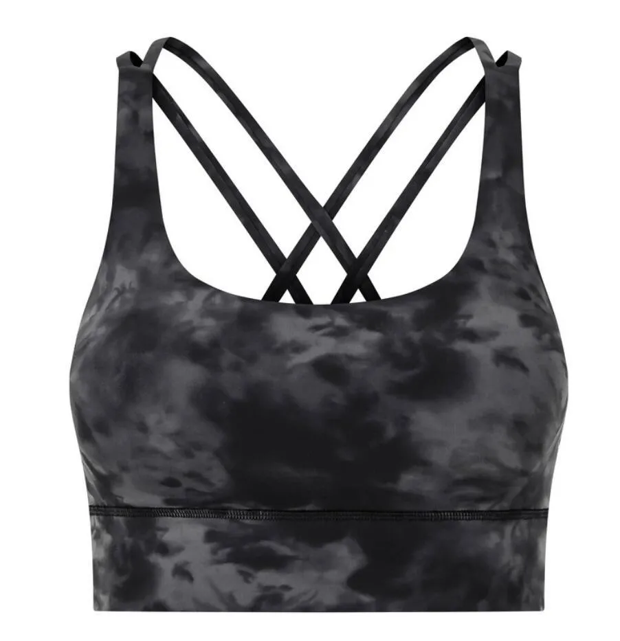 

lulus cross back yoga sports bra high strength running fitness sexy shockproof upper support women underwears sport bra gym clothes, Curtain gray