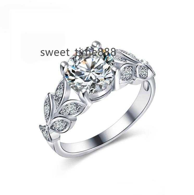 

High end jewelry cheap price 925 silver moissanite simple ring for women