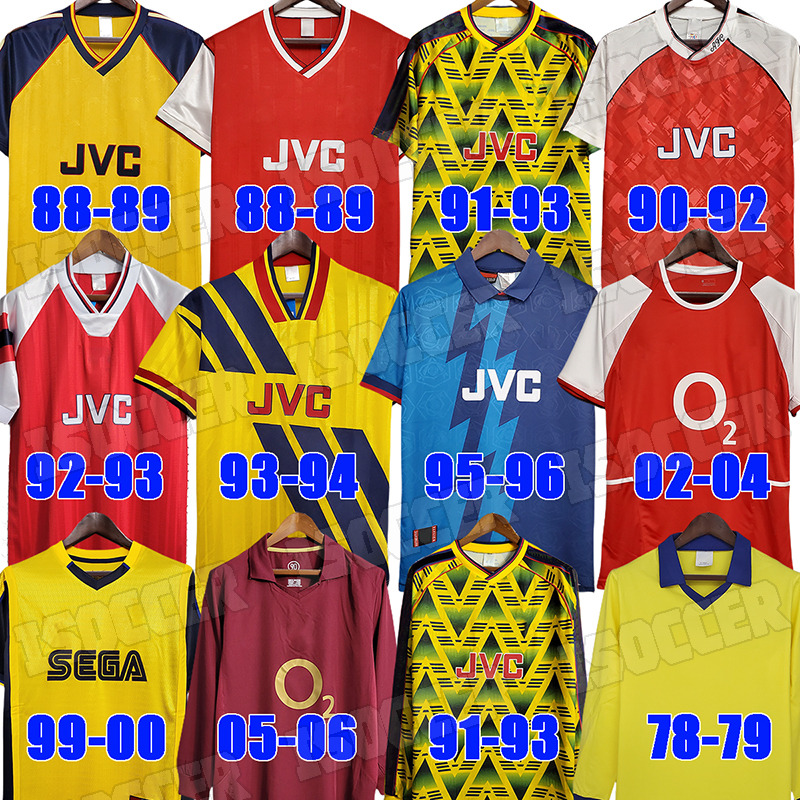 

2002 2005 HENRY BERGKAMP Mens RETRO Soccer Jerseys 2006 97 V. PERSIE VIEIRA MERSON ADAMS Football Shirt Long Sleeve Uniforms 2004 02 03 05 06 92 93 94 95 96 98 99, 1988-1989 home