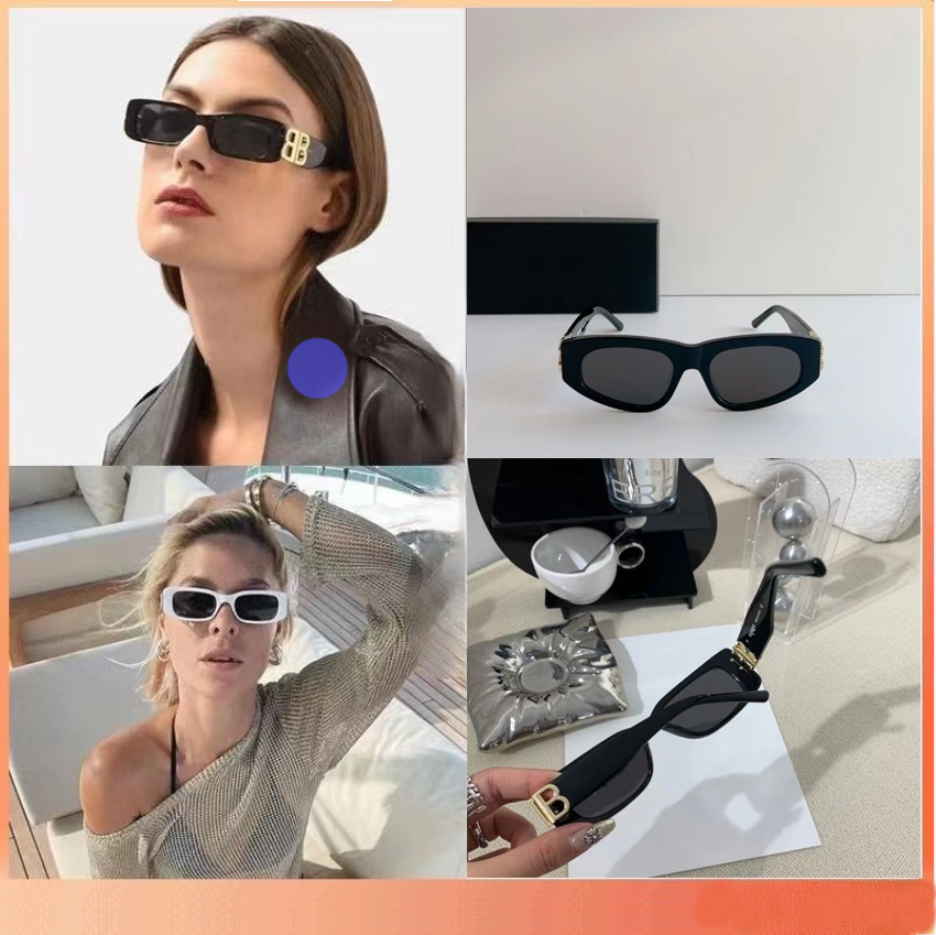 

Triangle Cat Eye 2023 New Women's Bb Trendy Concave Style Fashion Street Shoot Super Black Women's Ins