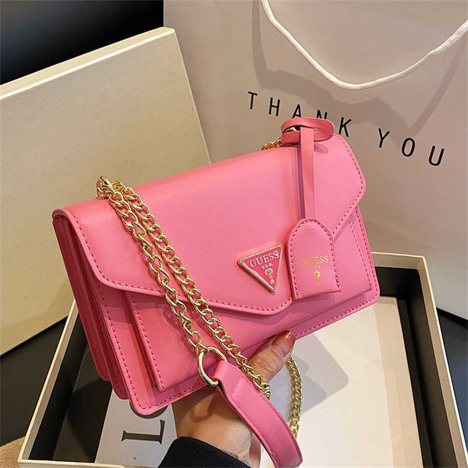 

60% Off Purses Outlet High Beauty Light Luxury Chain Bag Women's 2023 Summer end Casual Shoulder Fashionable and Versatile Crossbody, Pink