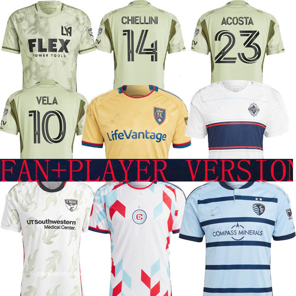 

2023 los LAFC SOCCER JERSEYS angels fc CHICAGO SPORTING FIRE KANSAS CITY VANCOUVER FC WHITECAPS ses REAL DALLAS SALT man LAKE football shirts CHIELLINI ACOSTA VELA, Real salt