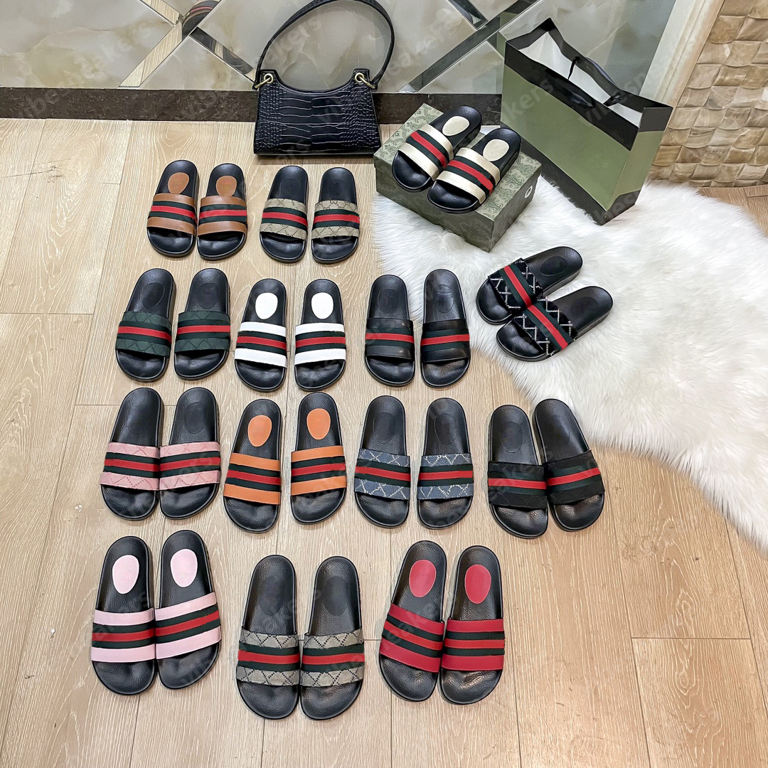 

Beach slippers Platform Designer Rubber Slides Sandal Floral brocade Fashion Mens Gear bottoms Flip Flops Slippers Womens Sandals Designers Loafers Sliders 002