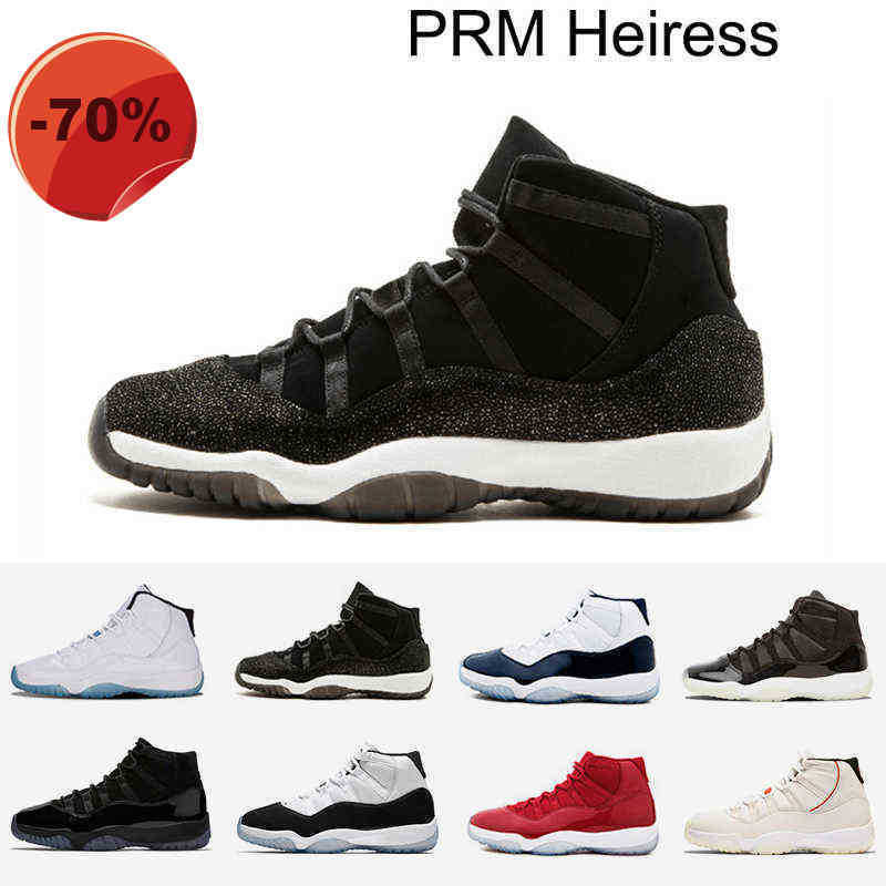 

Sandals PRM Heiress Jumpman 11 11s Bred Metallic Silver Space Jam Concord Basketball Shoes Men Women Cap And Gown Gym Red 72-10 Sneakers With Box, Red velvet