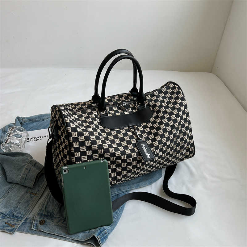 

Duffel Bags Large Capacity Unisex Short-haul Travel Bag Business Trip Duffel Fitness Sports Leisure Boarding 230424, Khaki