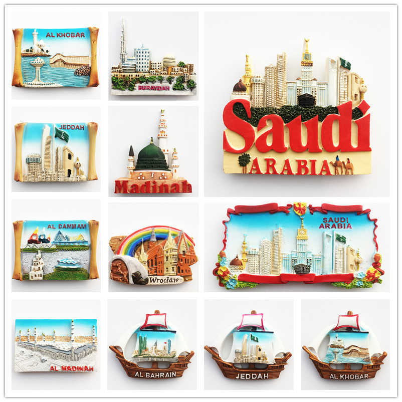 Fridge Magnets Asia arabia saudi tourist souvenir craft fridge magnets magnet tourist souvenirs stickers P230508-image-863853301
