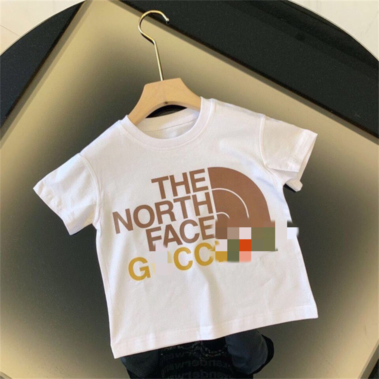 

Summer men's and women's children's casual cotton alphabet print T-shirt fashion children's designer short sleeve top everything trend pioneer favorite 90cm-160cm D115