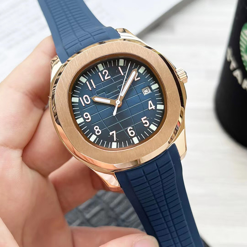 

New wristwatches Automatic movement stainless steels comfortable rubber strap original clasp Super luminous men watches N1, Color 22
