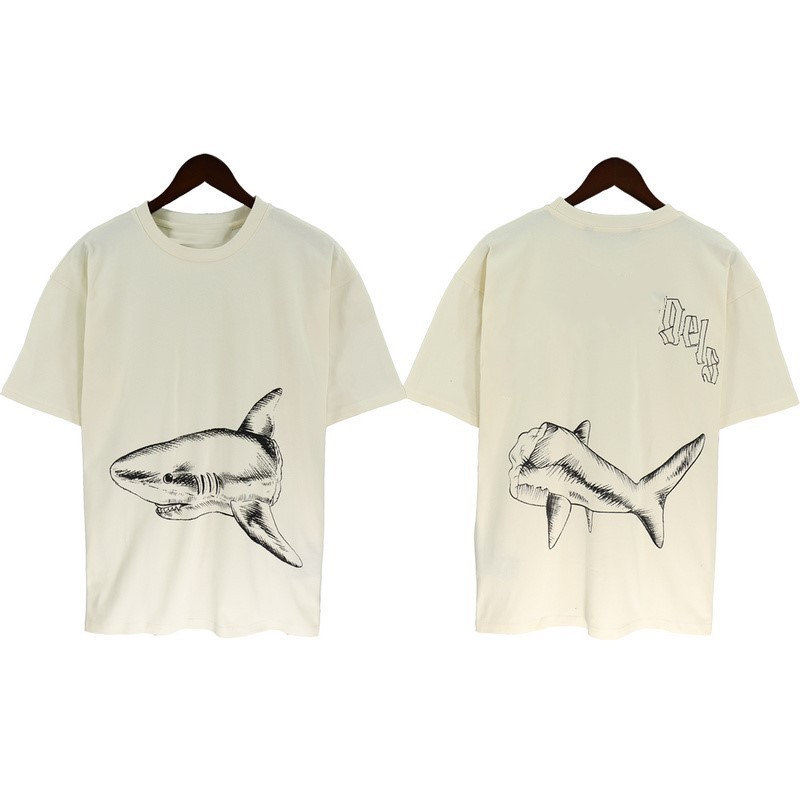 

T-shirt Designer T-shirt Men's Boys and Girls' Sweatshirt T-shirt Printed Shark Print Breathable Casual Angel T-shirt Mixed Cotton S- Fashion White