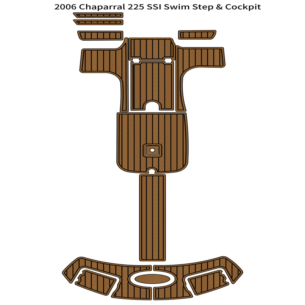 

2006 Chaparral 225 SSI Swim Step Platform Cockpit Boat EVA Teak Deck Floor Pad Self Backing Ahesive SeaDek Gatorstep Style Floor