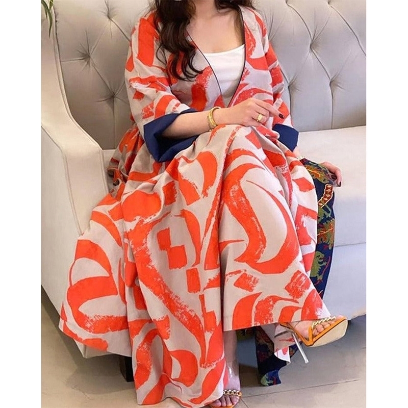 

Party Dresses Women Summer Long Sleeve Loose Pullover Casual Spring V Neck Vintage Fashion Female Print Maxi 230508, 01