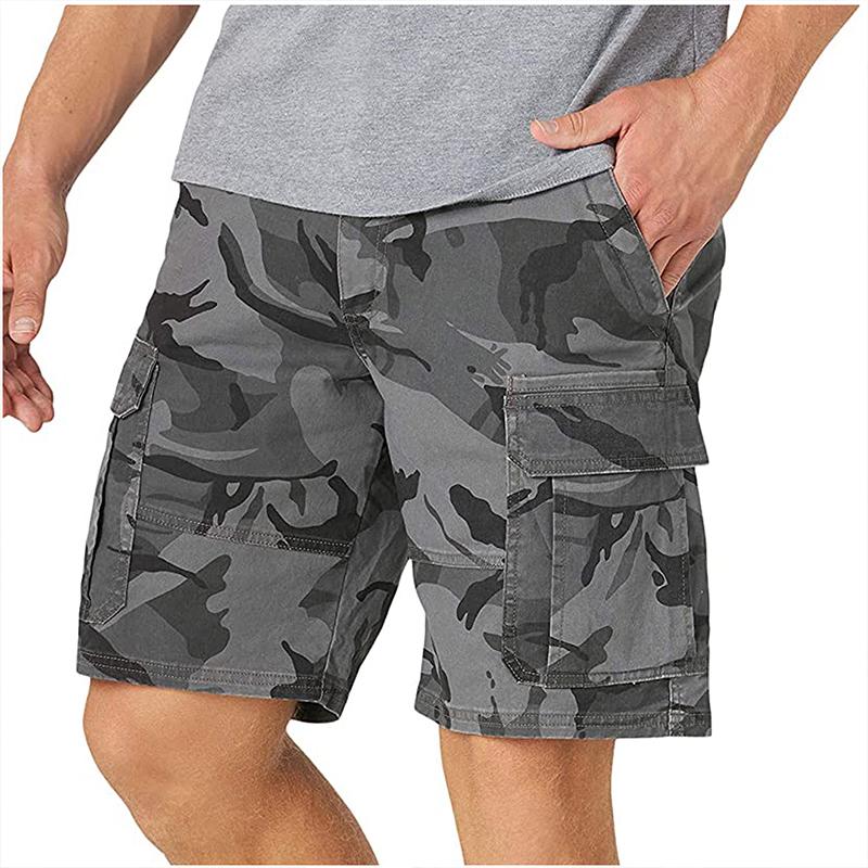 

Men's Shorts 2023 Men Solid Color Cargo Comfortable Breathable Short With Pockets Casual Button Zipper Summer Outdoor, Black