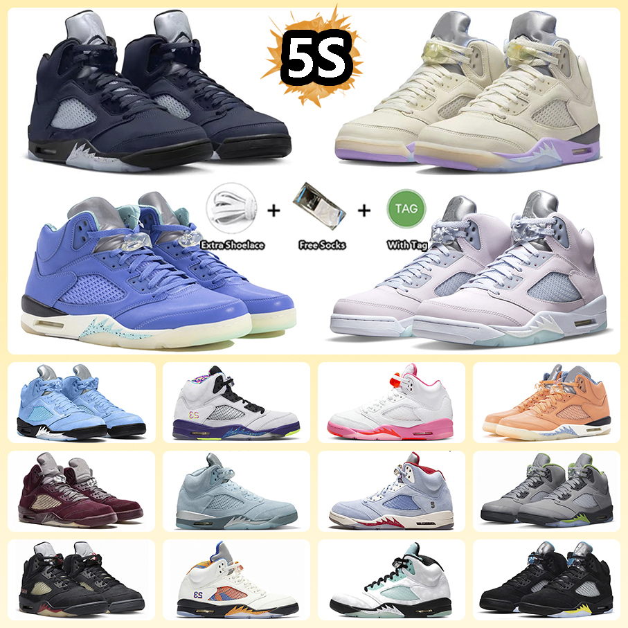 

Jump 5 Burgundy Basketball Shoes Aqua Top 3 Fire Red Alternate Bel- Green Bean OG Black Metallic Oregon Toro Bravo UNC wings Anthracite Sneaker for Men and Women, Item#29