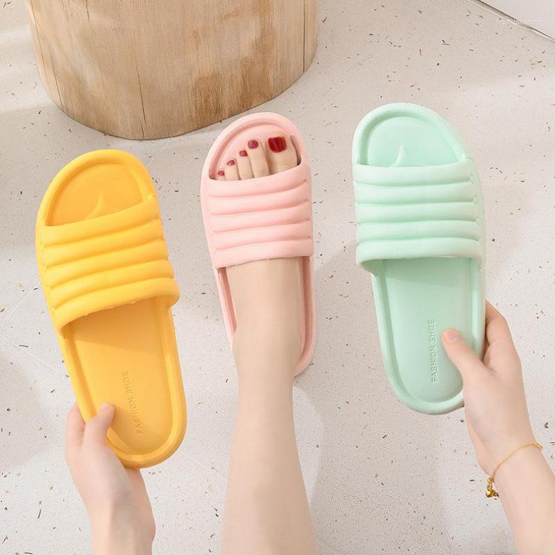 

Slippers Summer Women Indoor Floor Flat Shoes Eva Flip Flops Female Non-slip Bathroom Home Zapatillas De Hombre, Pink