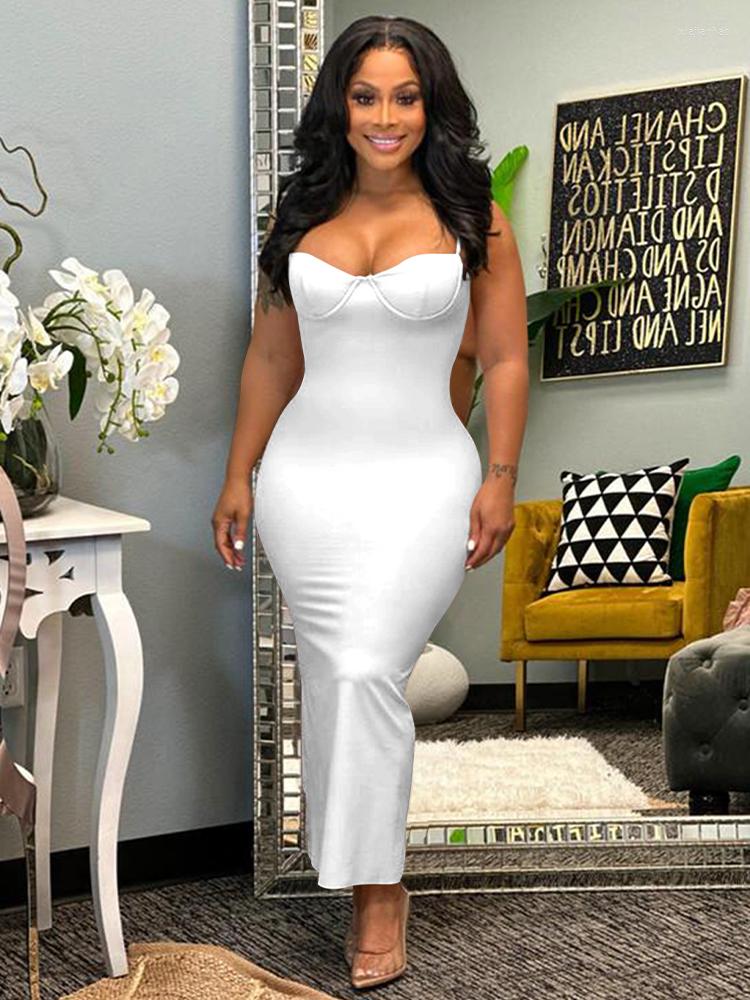 

Casual Dresses Luxury Sleeveless Backess Midnight Birthday Club Dress Women Strapless Spaghetti Strap Fitness Wrap Vintage Prom Party, Black