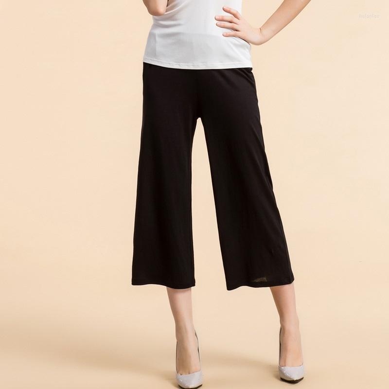 

Women's Pants Wholesale Summer Women Real Silk Harem Mid Waist Loose Casual Nine Slacks Comfortable Female 7011, Black