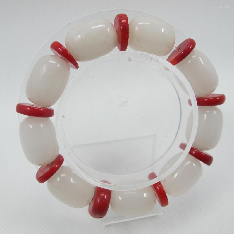 

Charm Bracelets Gem Stone Jewelry Bracelet Fashion Braclelet 2pcs/lot Red Coral