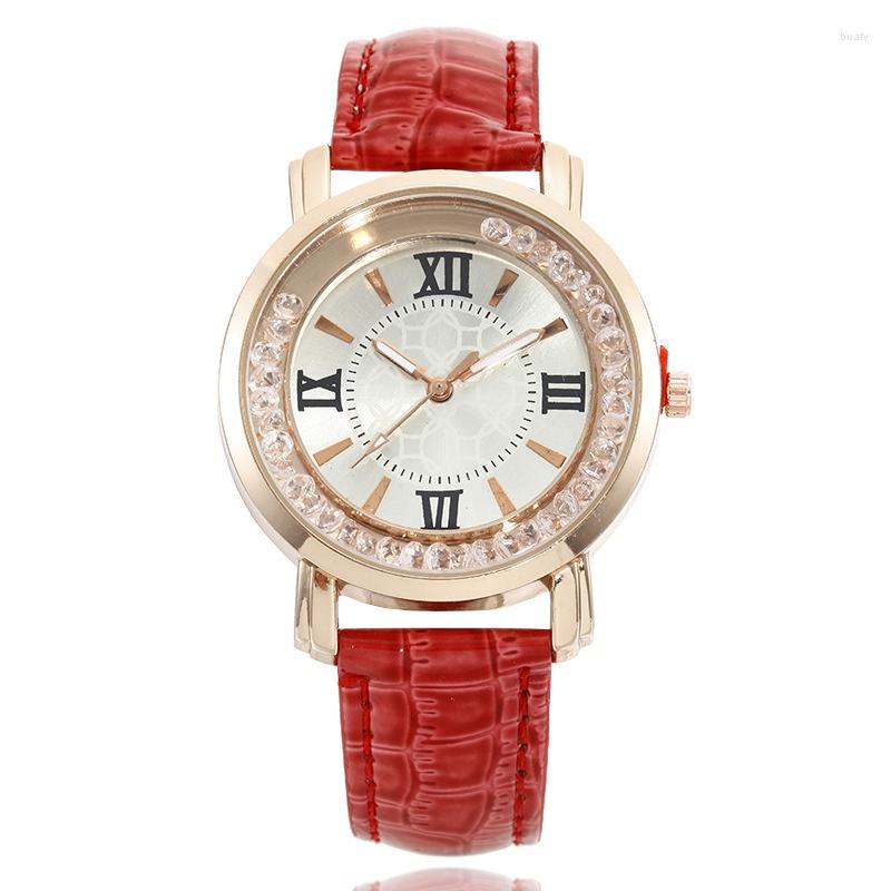 

Wristwatches Fashion Leather Women Watches Quicksand Ball Casual Ladies Dress Wristwatch Relogio Feminino Clock Quartz Watch 2023, Pink