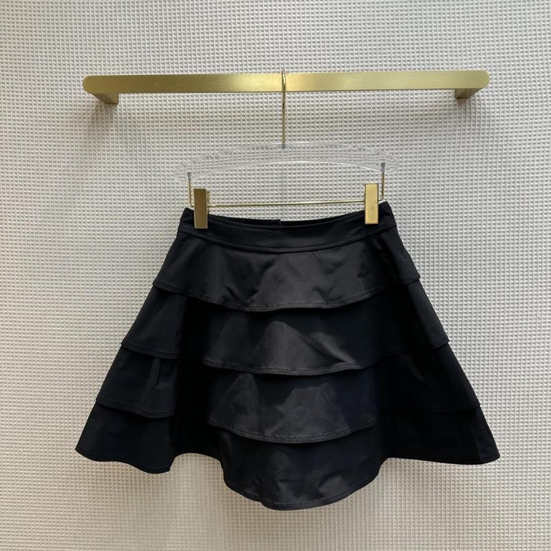 

Skirts Black High-waisted A-line Cake Puffy Skirt Layer Upon To Show Thin Legs