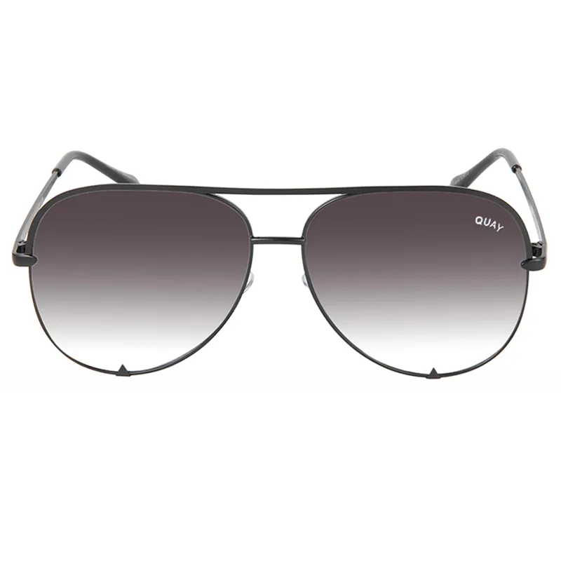 

Quay Brand Designer Ladies Pilot Sunglasses Women Men Goggle Gradient Sun Glasses For Women Female HIGH KEY Shades UV400