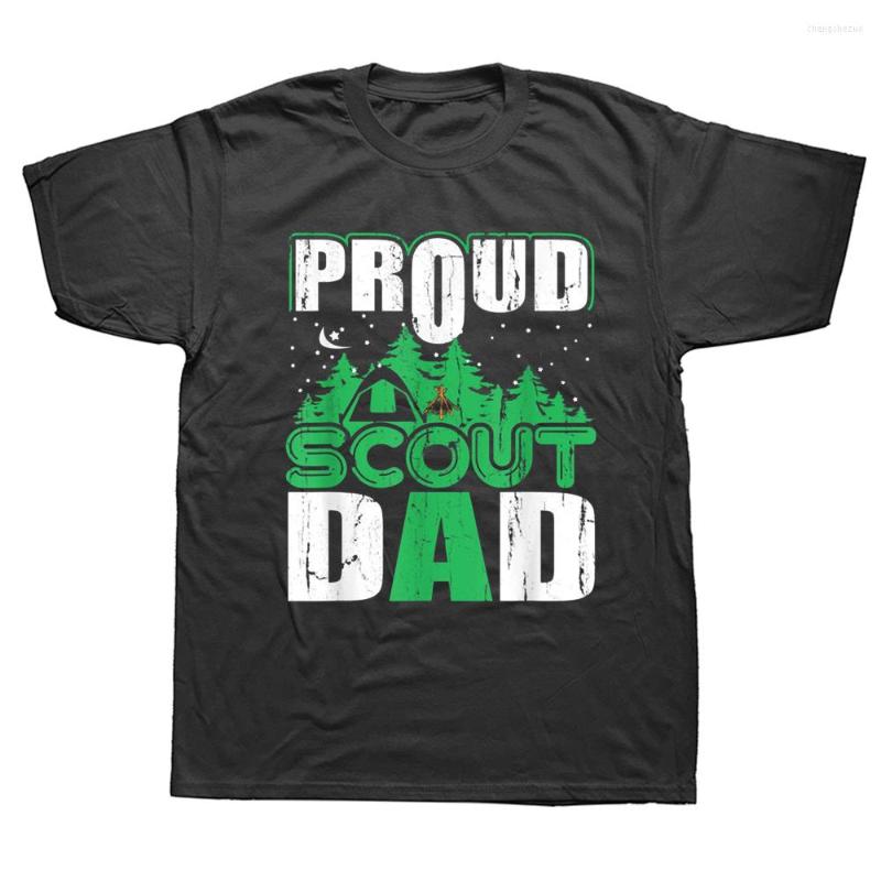 

Men's T Shirts Funny Proud Scout Dad Cub Camping Hiking Scouting Leader Graphic Cotton Streetwear Short Sleeve Birthday Gifts T-shirt, White