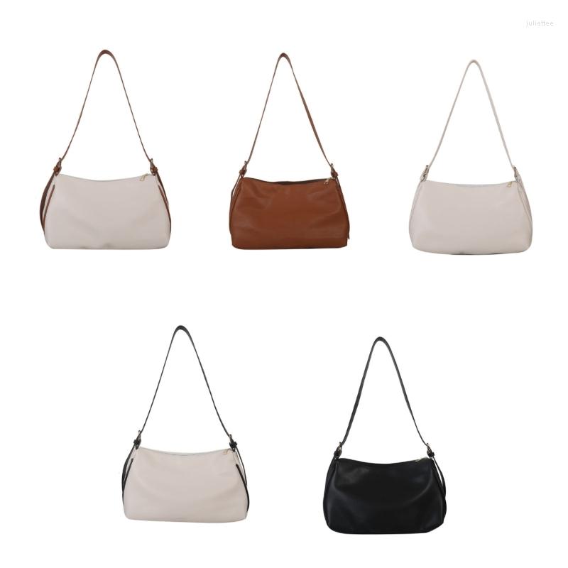 

Evening Bags Women Daily Casual Tote Soft PU Leather Shoulder Bag Travel Large Capacity Crossbody Satchel Office Lady Commuter Handbag, Black