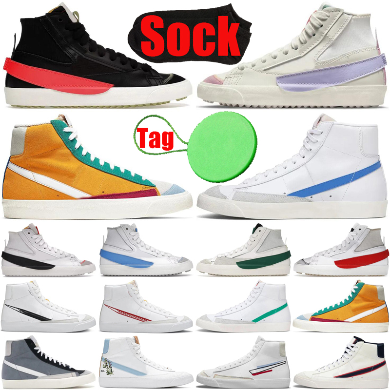 

Blazer Blazers Mid 77 Vintage running shoes for men women sneakers low Jumbo mens womens trainers runners, #3 grey