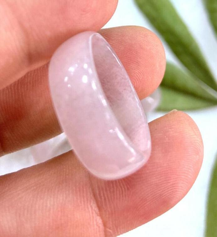 

New Fashion Natural Light Purple Jade Ring Myanmar Jewelry 959944490