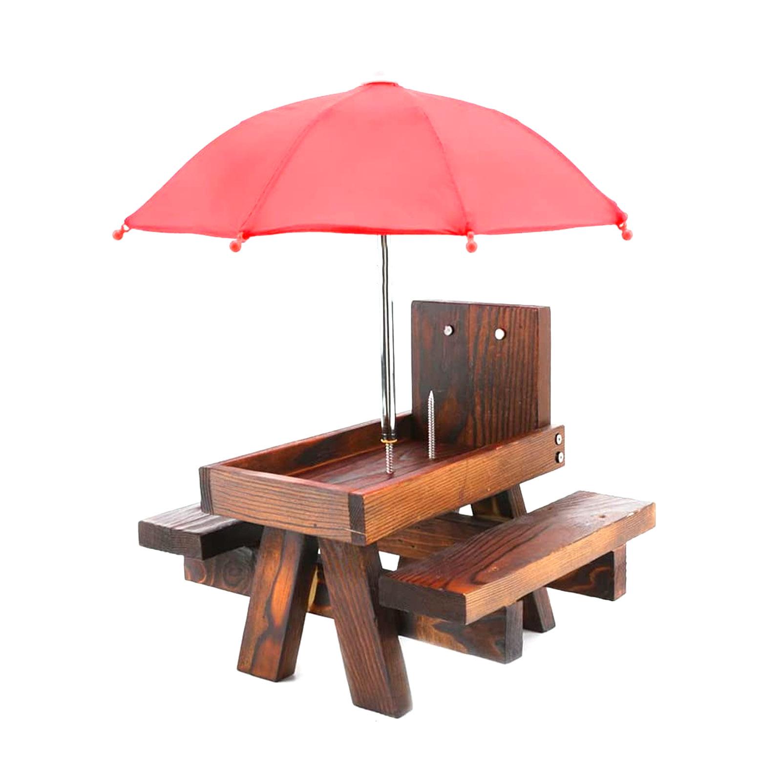

Supplies Squirrel Picnic Table Squirrels Feeder With Corn Cobs Holder Natural Squirrel Bench Feeder With Corn Cobs Holder For Backyard