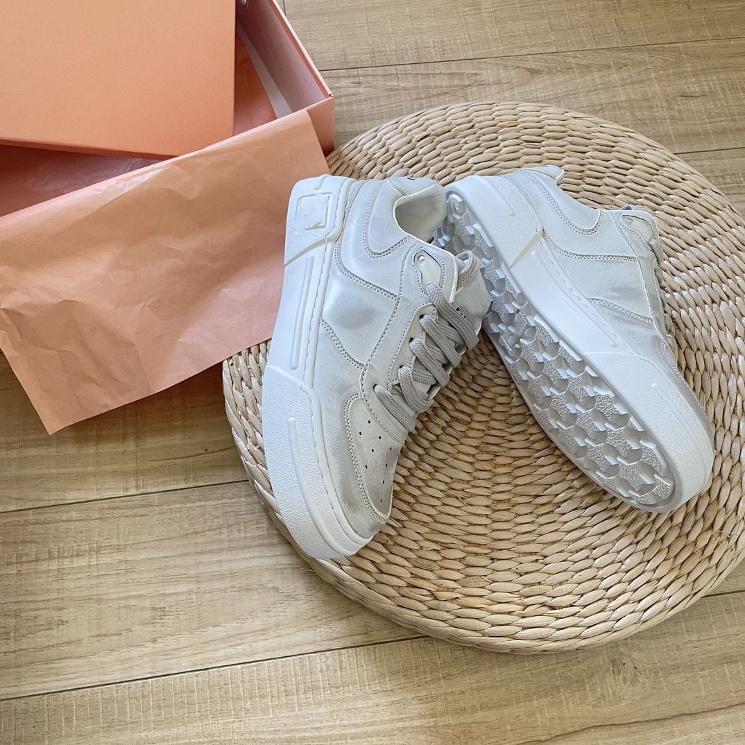 

2023 Designer women's sport casual shoes spring outdoo luxury shoes low-cut flat shoe, White