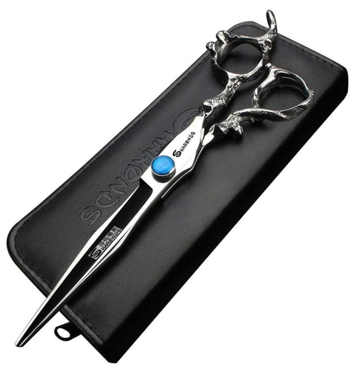 

Professional haircut barbershop scissors 7655 inch salon Japan hair cutting thinning shears berber makas 2203176766226