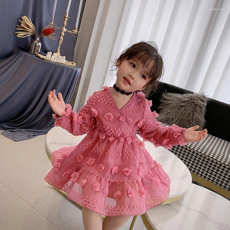 

Girl Dresses Girls' Dress Spring Princess One-Year-Old Baby Three-Year-Old Little Skirt Children's Clothes, Red
