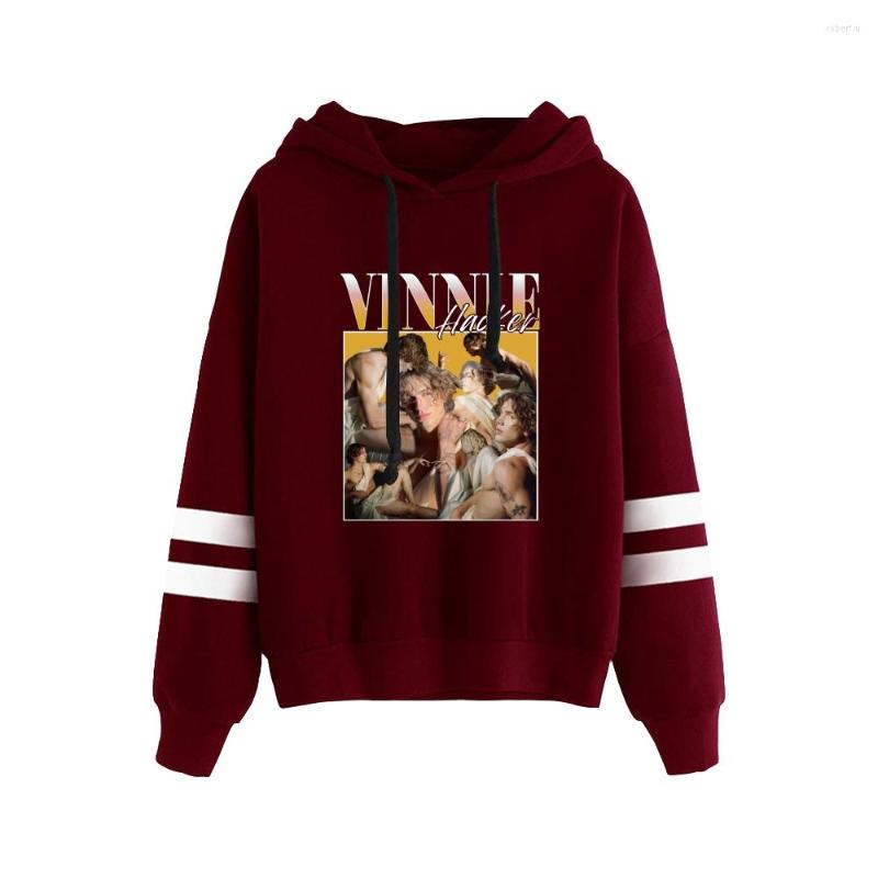 

Men's Hoodies Vinnie Hacker Hoodie Unisex Pocketless Parallel Bars Sleeve Streetwear Men Women Sweatshirt 2023 Vintage Fashion Clothes, Burgundy