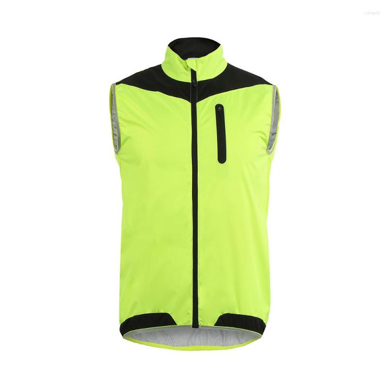 

Racing Jackets ARSUXEO Cycling Vests MTB Bicycle Vest Sleeveless Full Zipper Breathable Running Tops Windproof Waterproof, Black