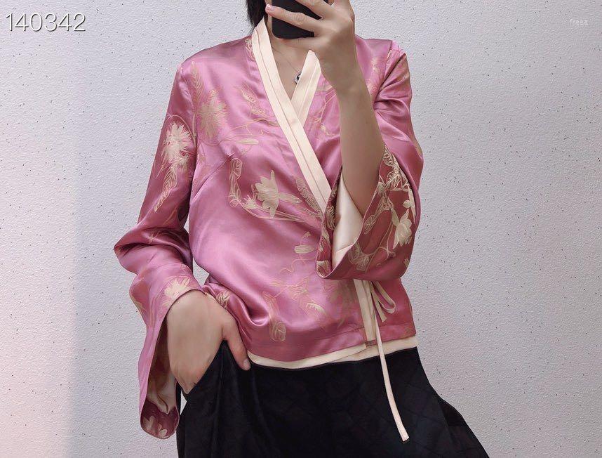

Women' Jackets Fashion Zc379 Women Coats & 2023 Runway Luxury European Design Party Style Women' Clothing, Pink