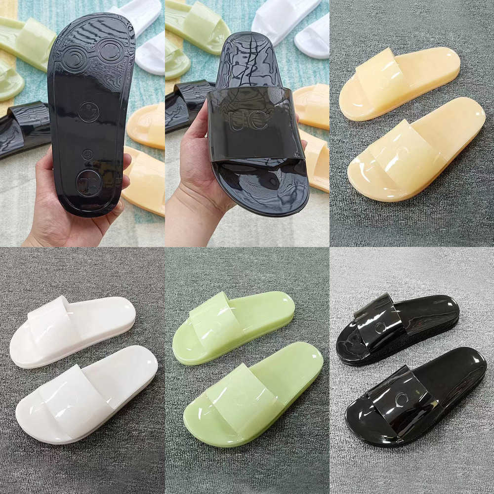 

2023 Summer Mens Women Slide Slipper Sandals Transparent Rubber Crystal clear Slippers Retro Feel Summer Men Flat G Jelly Slides Luxury Designer Beach famous Sandal, Ggi5042