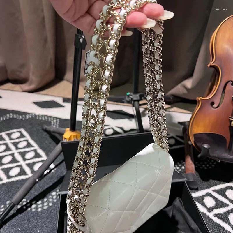 

Backpack Style Cross Body Bag Messenger Bags For Women Satchel Waterproof Shoulder Strap Letters Evening Plain Ladies Crystal Purse Zipper, White